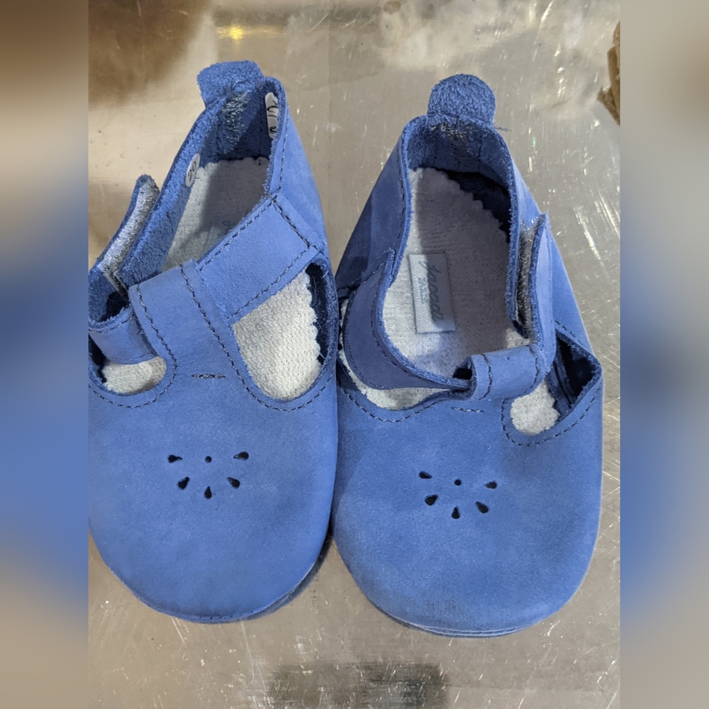 Jacadi Royal Blue Baby Walker Shoes